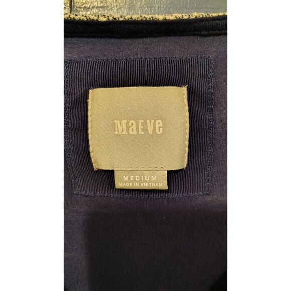 Maeve Anthropologie Women's Gray Striped Wrapped Column Dress Size Medium - Picture 4 of 7